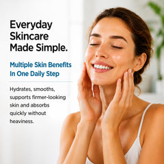 Global Beauty Care illustrative before and after texture visual showing refined-looking skin benefit