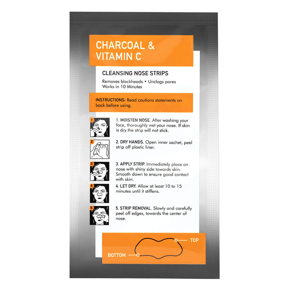 Global Beauty Care label detail featuring vitamin C, tea tree, witch hazel list