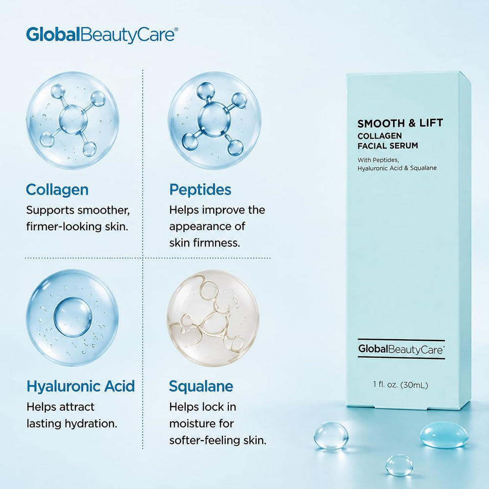 Global Beauty Care applying serum to hand to show spreadability and immediate comfort benefit