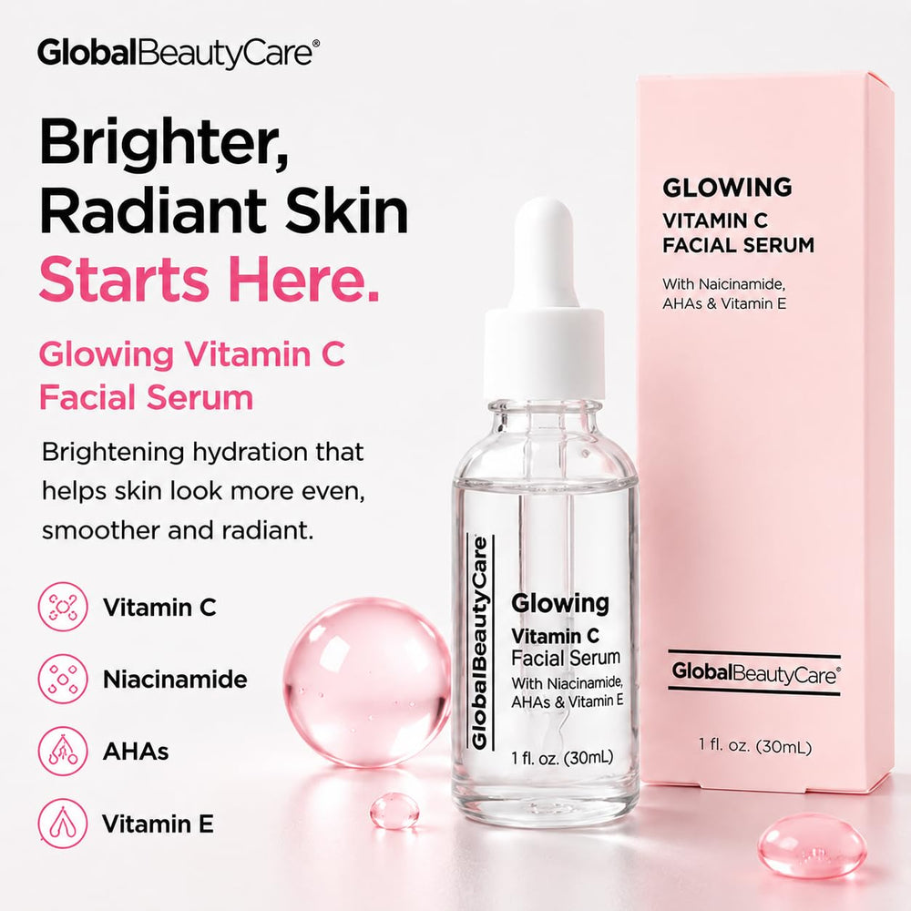 Global Beauty Care dropper dispensing serum illustrating easy application