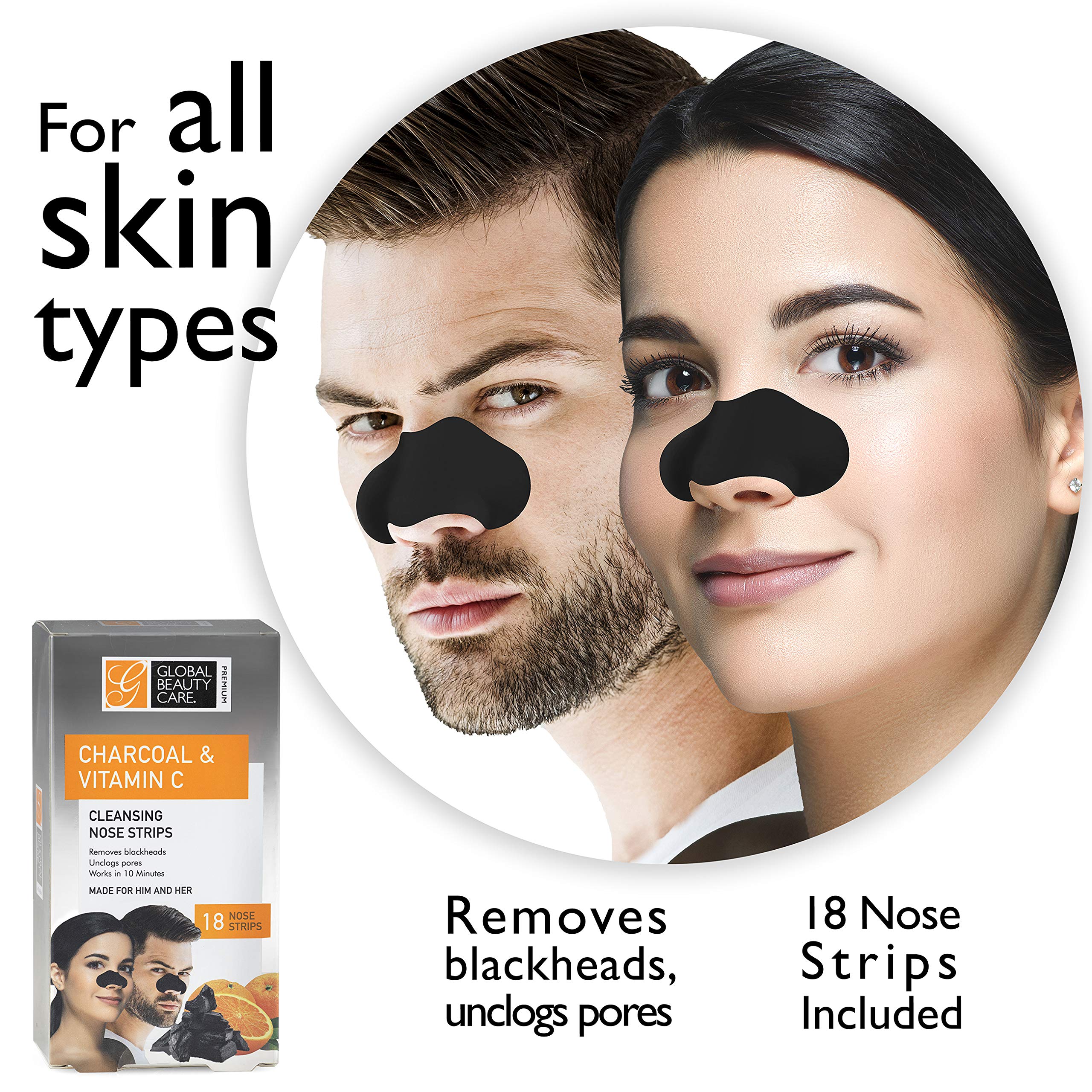 Global Beauty Care strip beside fingers for size comparison and ease of use