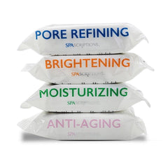 Global Beauty Care wipe being used on face to remove waterproof makeup effectively
