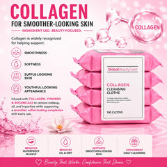 Global Beauty Care wipe removing makeup from face demonstrating gentle effectiveness