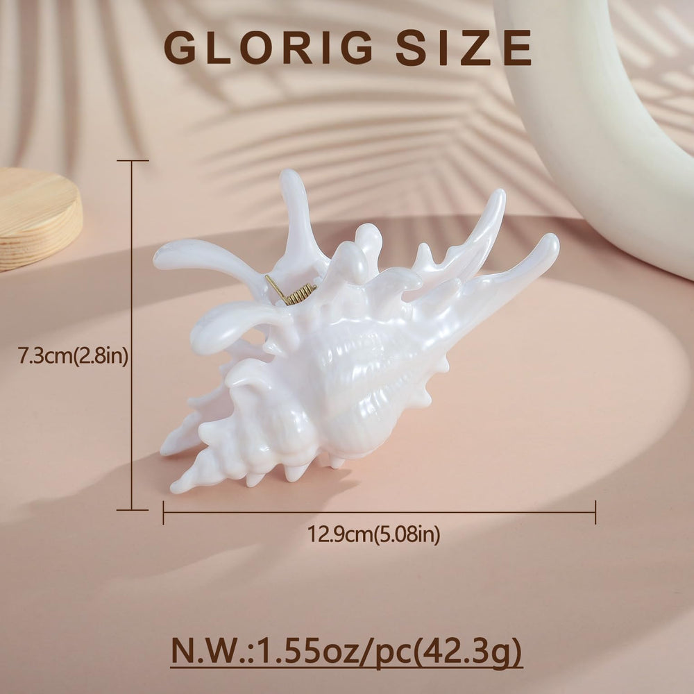 Glorig conch on model at beach conveying summer style and versatility