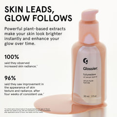 Glossier Futuredew being applied on hand for lightweight absorption