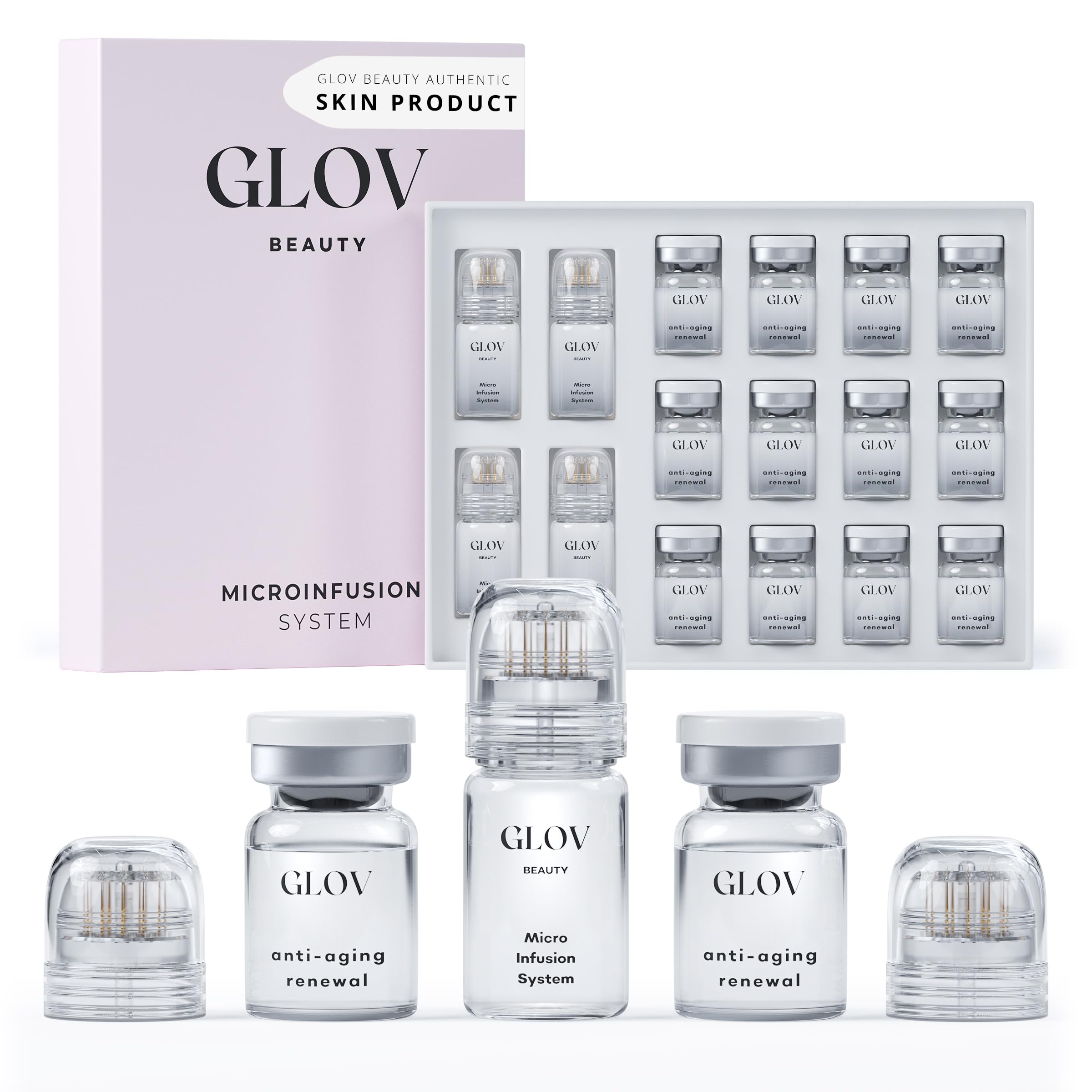 Glov Beauty front packaging showing kit and benefits