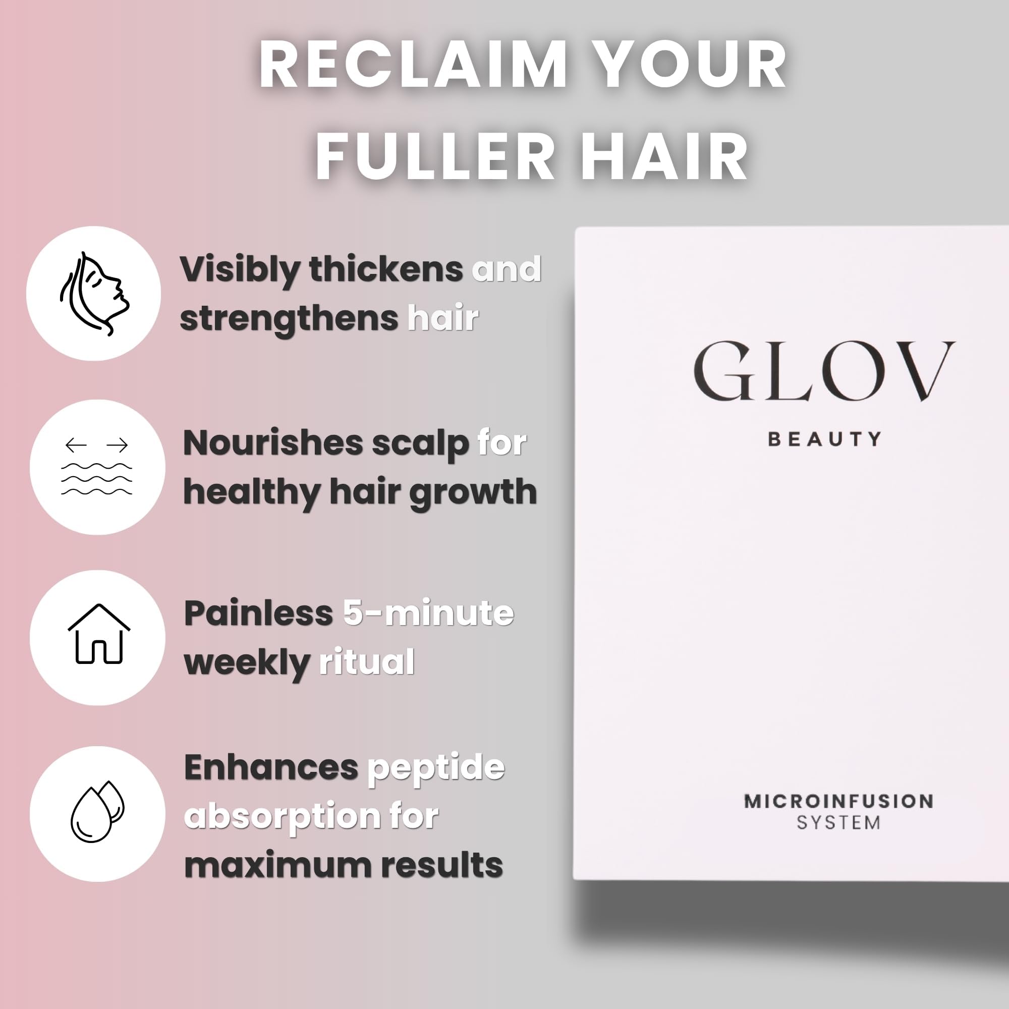 Glov Beauty sterile single-use stamp heads detailed for hygienic sessions
