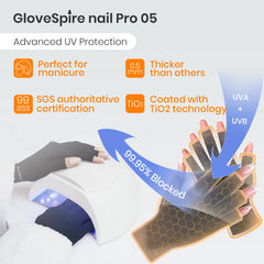 GloveSpire fabric texture close-up highlighting thicker weave for superior UV blocking