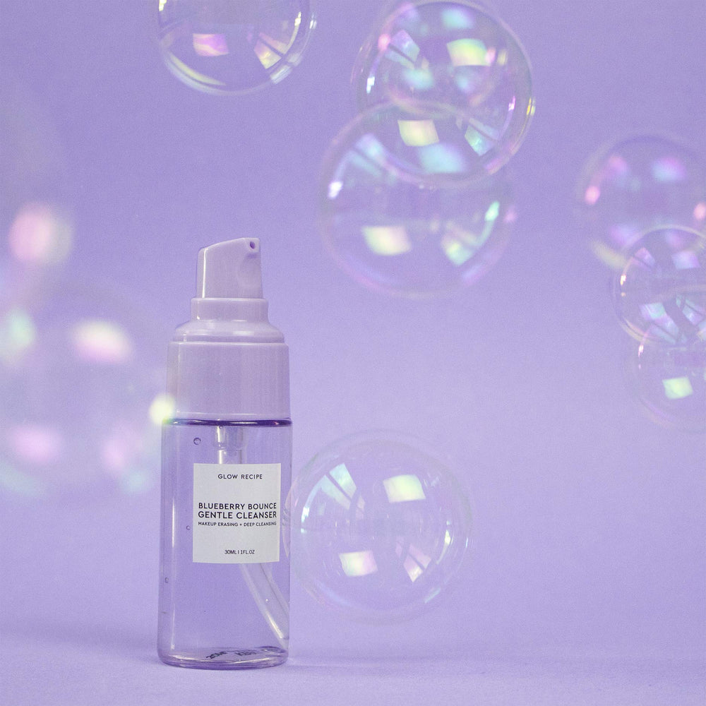 Glow Recipe pump dispensing gel emphasizing easy, mess-free application