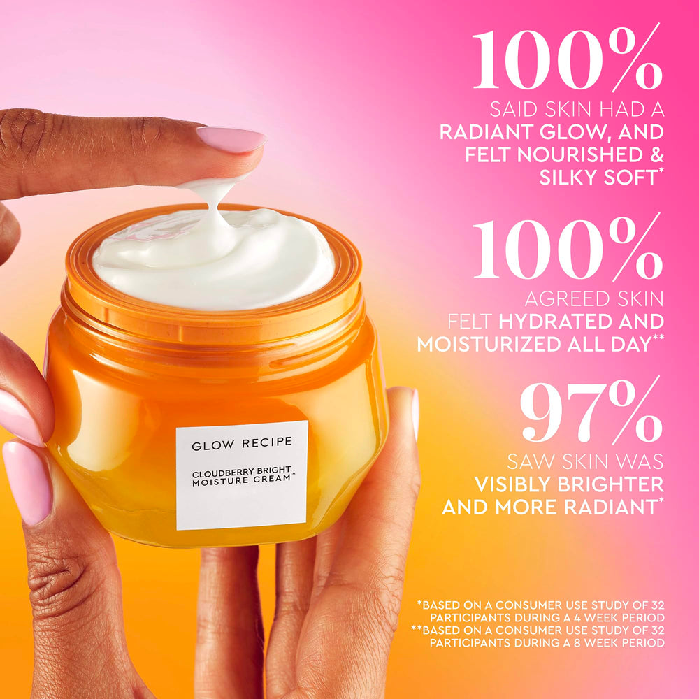 Glow Recipe cream on spatula showing silky consistency for easy application