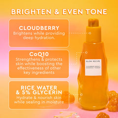 Glow Recipe clear lightweight liquid texture demonstrating quick absorption