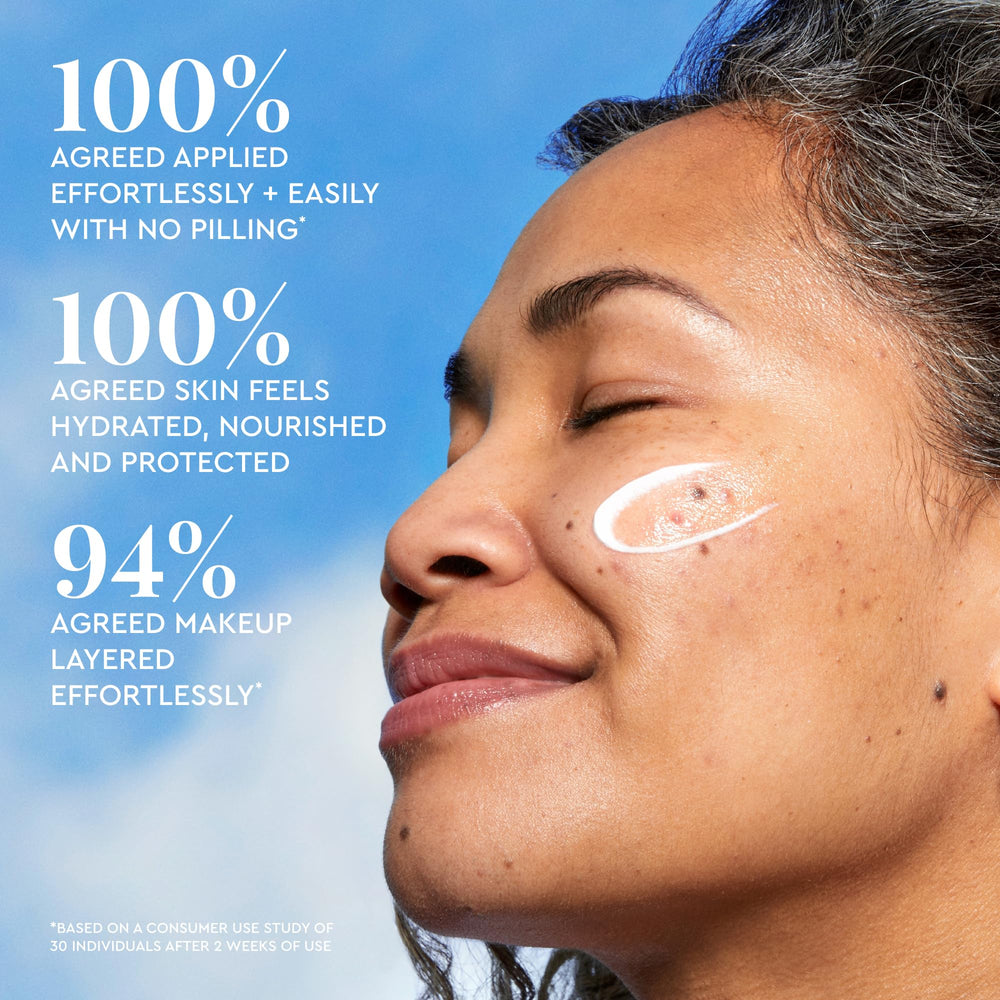 Glow Recipe worn under makeup illustrating smooth primer effect