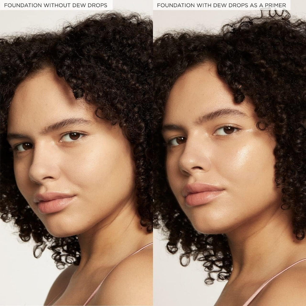 Glow Recipe tapped highlighter on cheekbone creating natural dewy glow benefit