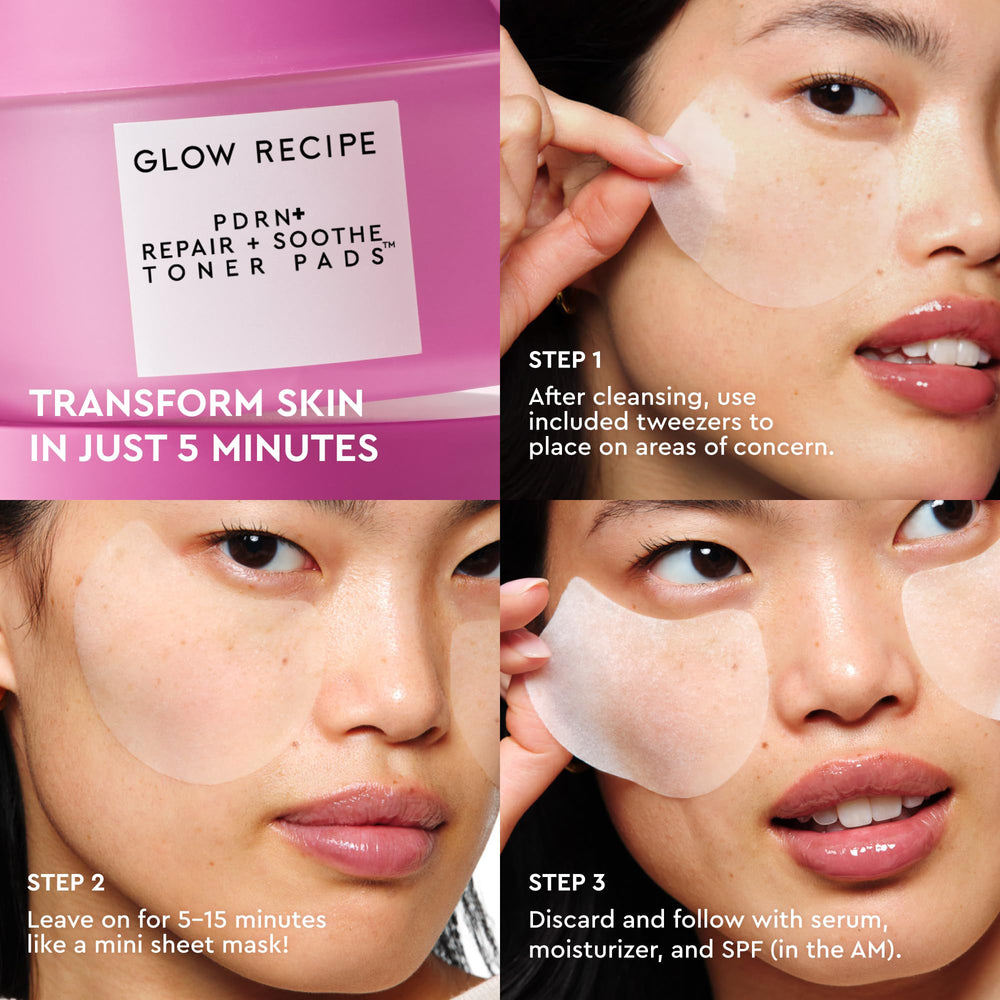 Glow Recipe centella and prickly pear ingredients highlighting soothing properties