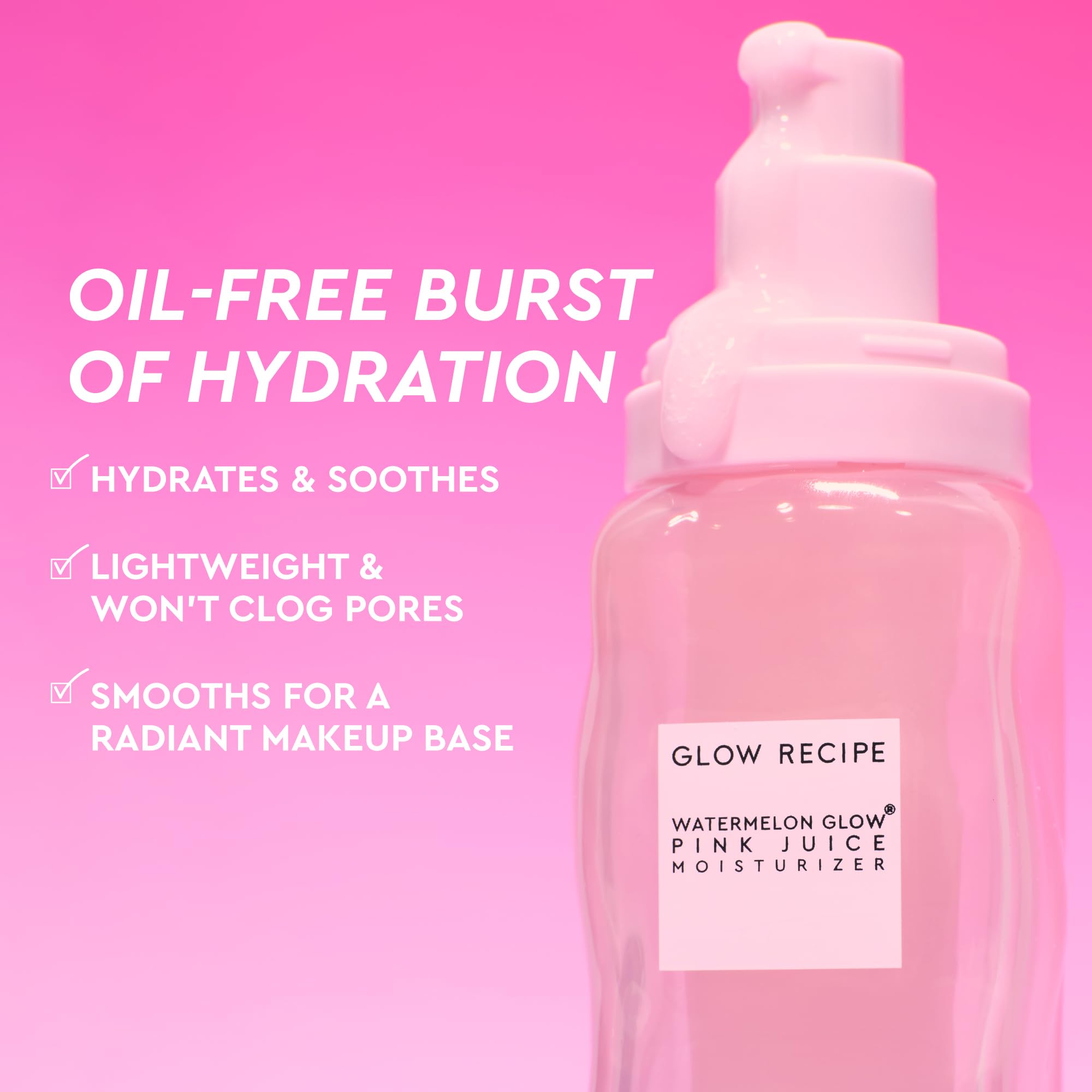 Glow Recipe open jar showing bouncy gel texture and hydration