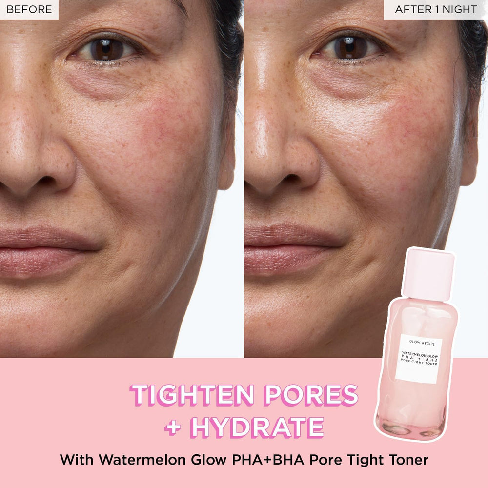 Glow Recipe PHA+BHA toner bottle showing pore-refining benefits