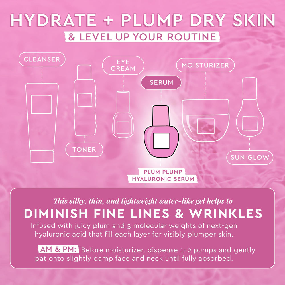 Glow Recipe plum extracts and fruit visuals emphasizing antioxidant-rich ingredient benefits