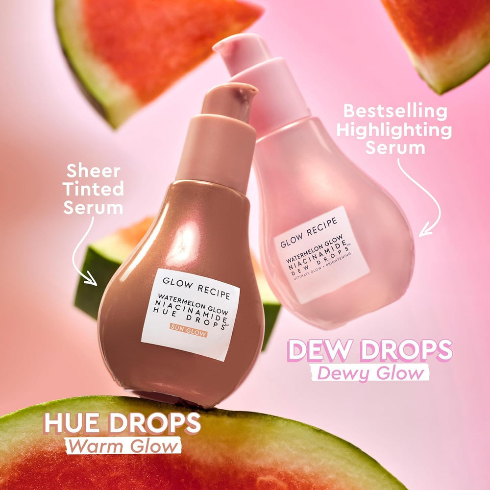 Glow Recipe pump action dispensing serum demonstrating easy application benefit