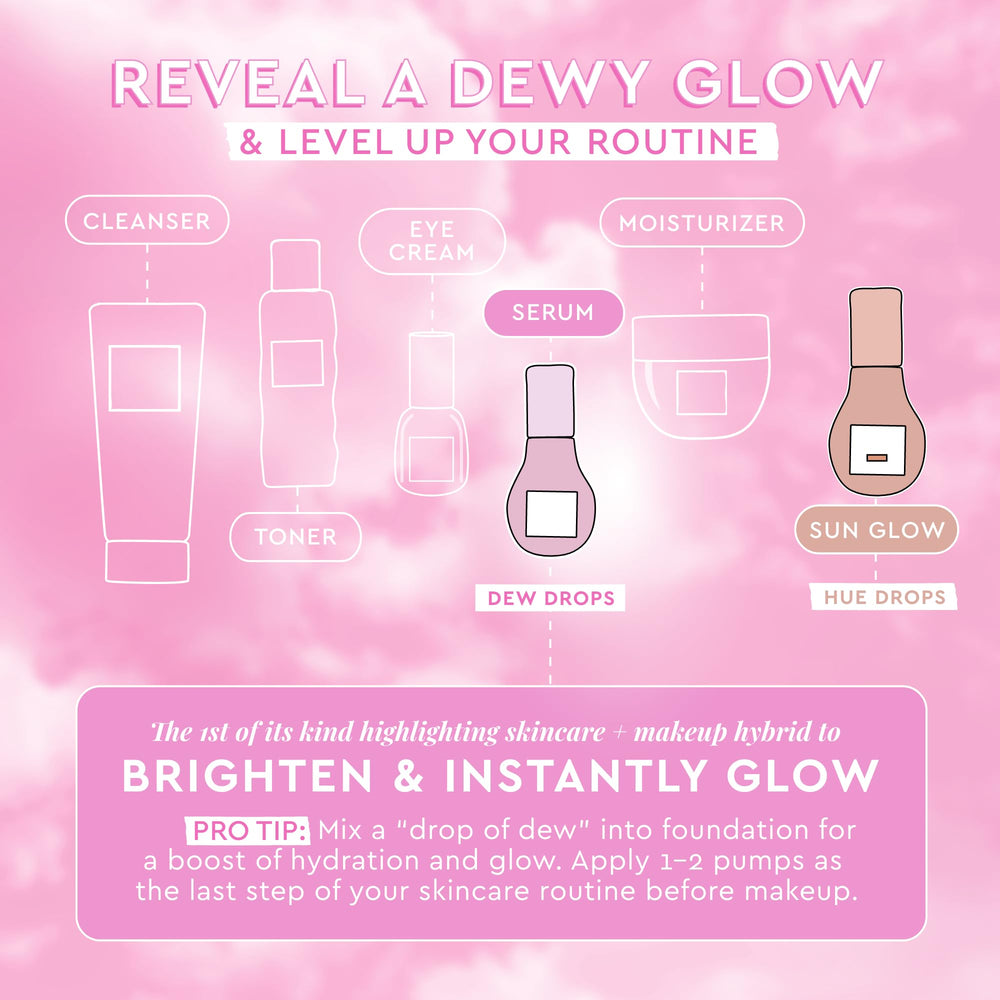 Glow Recipe bottle held next to hand to show 40ml scale and travel-friendly benefit