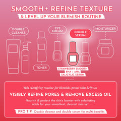 Glow Recipe bottle staged with a toner illustrating routine pairing and enhanced results benefit