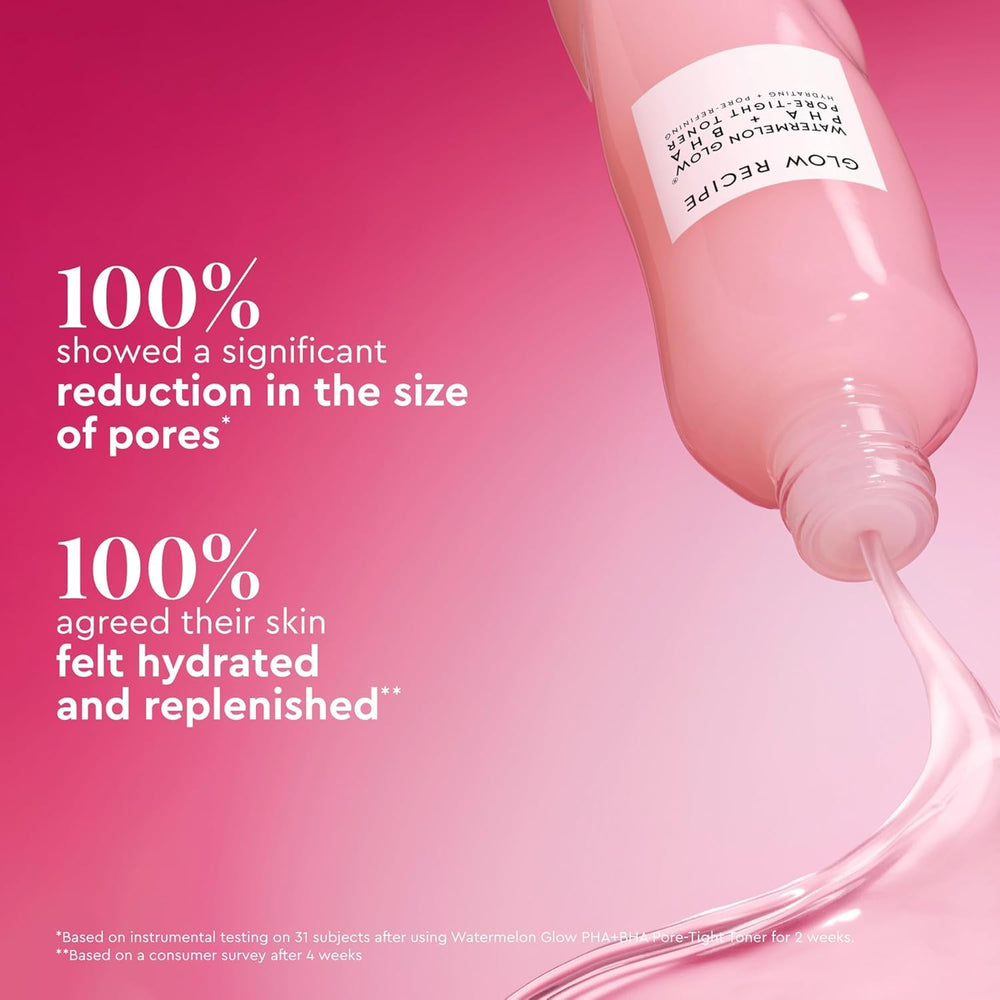 Glow Recipe 150ml bottle beside everyday items to show true size and value