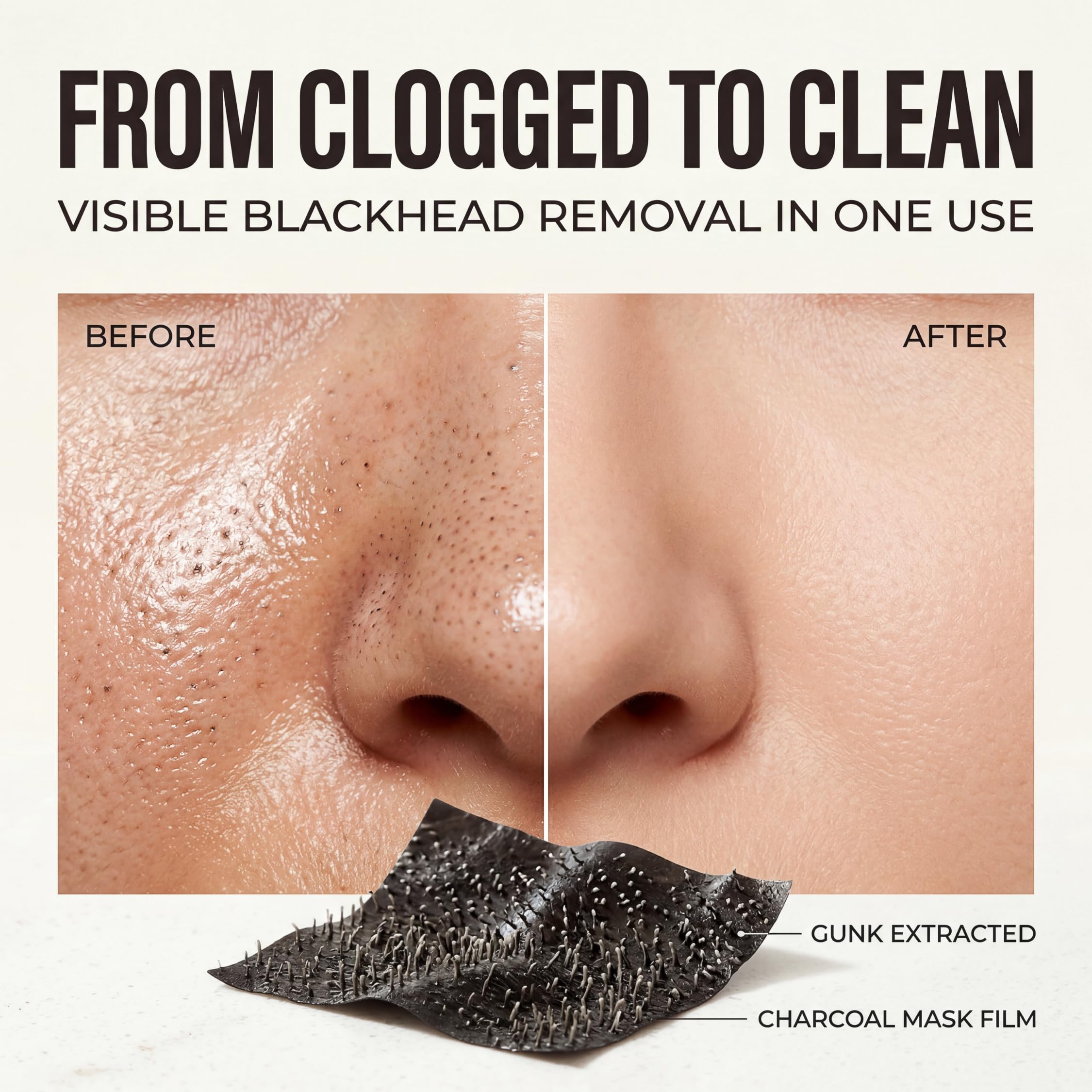 Glow Spell being applied to nose area demonstrating targeted removal