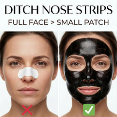 Glow Spell dark mask texture close-up illustrating charcoal formula benefits