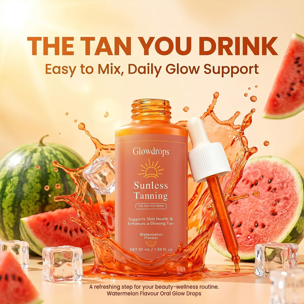 GlowDrops dropper close-up displaying precise dosage and simple daily use advantage