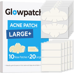 Glowpatch front packaging showing 30-count value pack and benefits