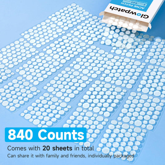 Glowpatch sheet close-up revealing perforations and easy-peel feature