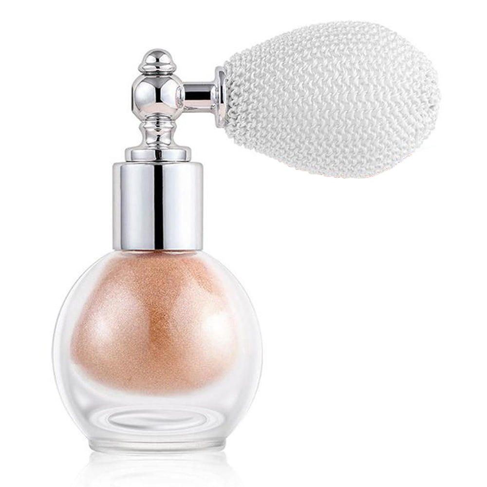 GLSFACE bottle front packaging showing bronze shimmer and label benefits