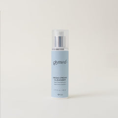 GlyMed Plus front bottle view showing cleanser label and moisturized finish