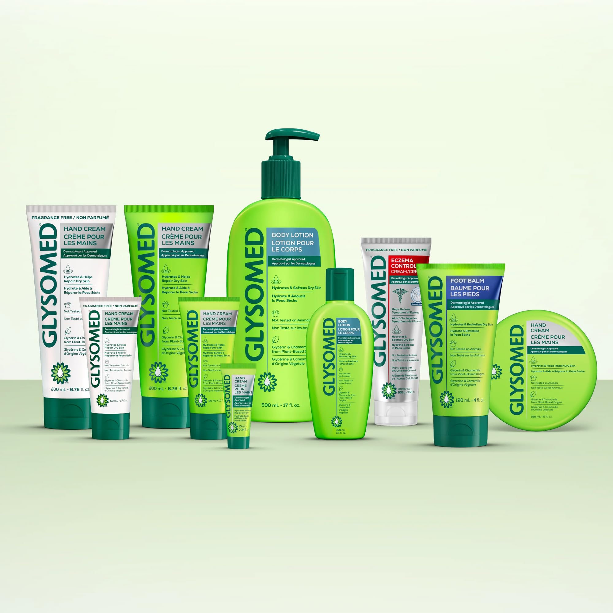 Glysomed bottle on bathroom counter in lifestyle scene suggesting daily routine protection