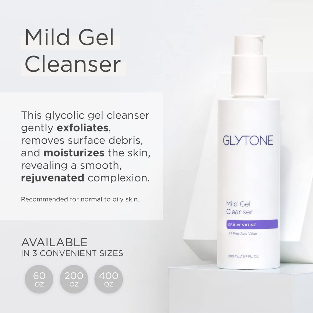 GLYTONE pump dispensing creamy texture, demonstrates smooth spreadability benefit