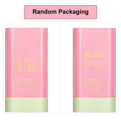 GMaxit blush stick in a purse scene highlighting quick touch-up benefit