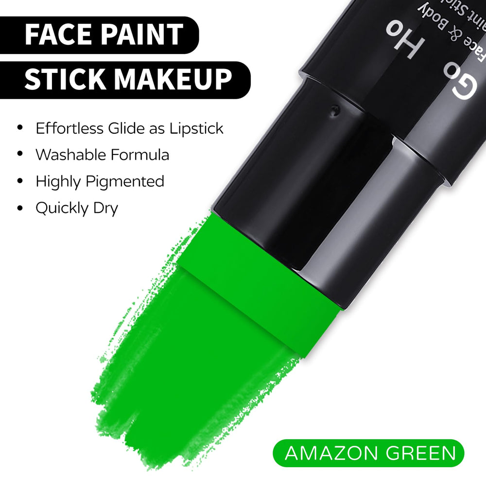 Go Ho Amazon Green being swiped on hand demonstrating easy application