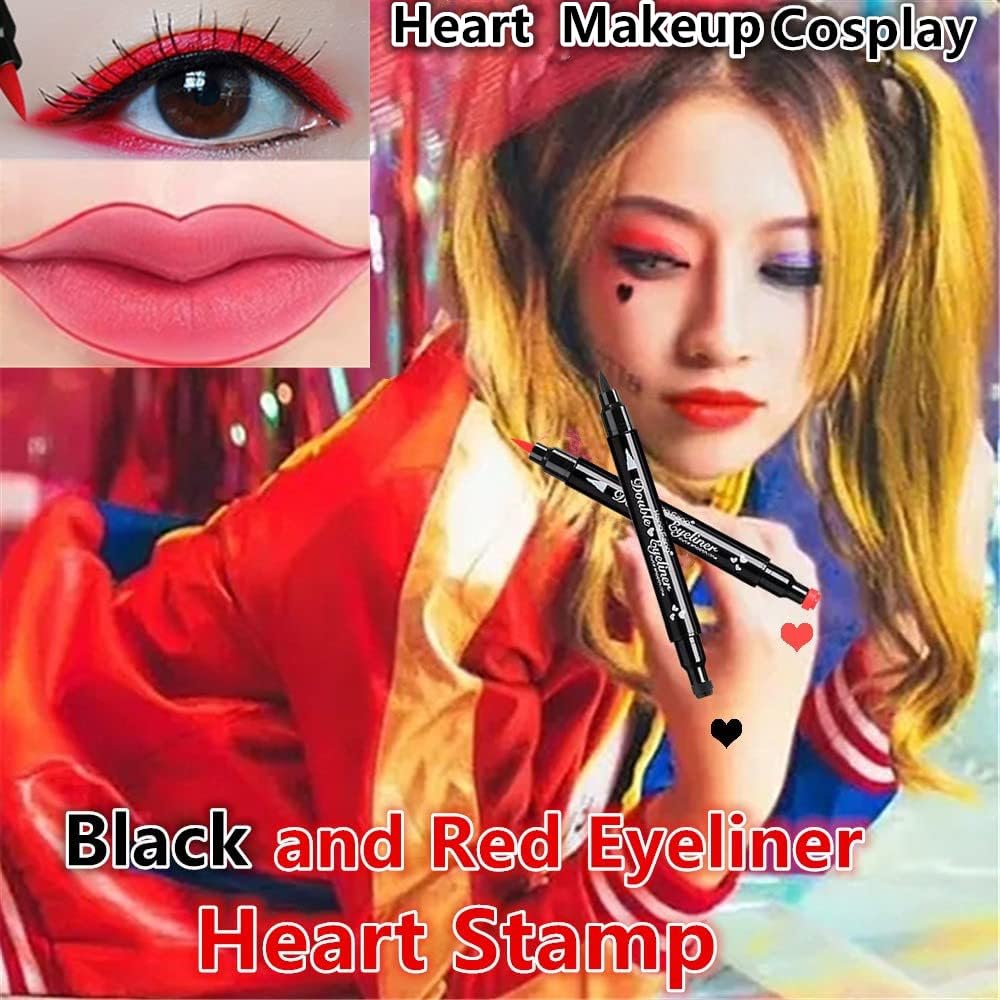 Go Ho black line and red heart swatch card showing pigmentation and contrast
