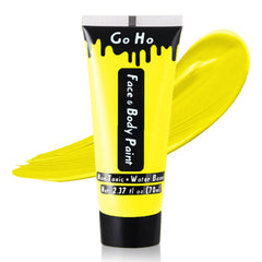 Go Ho jar front view showing yellow paint and easy-open cap for quick application