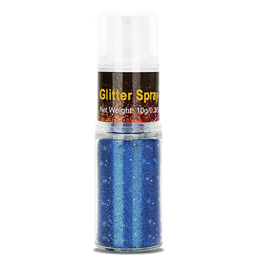 Go Ho front packaging showing blue glitter spray, portable and travel-friendly