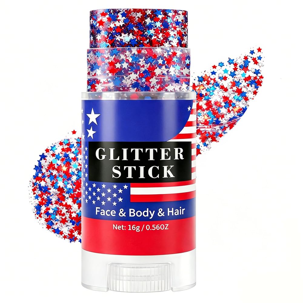 Go Ho front packaging showing red white blue star glitter benefits