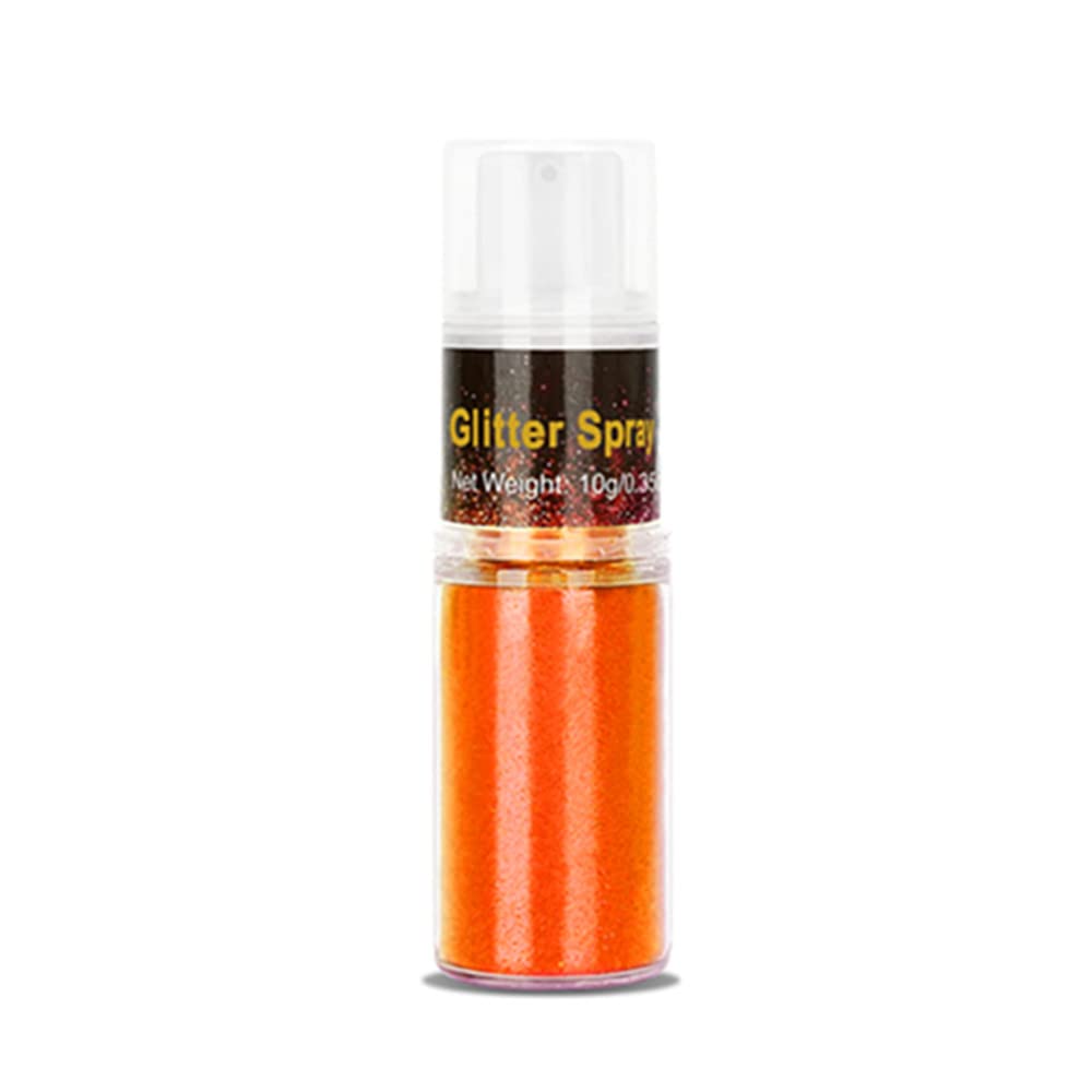 Go Ho bottle front packaging showing bright orange UV glitter and pump