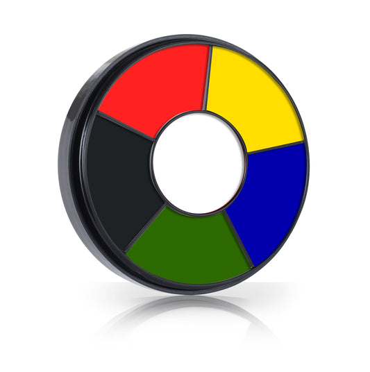 Go Ho front packaging showing six-color palette and compact case for portability
