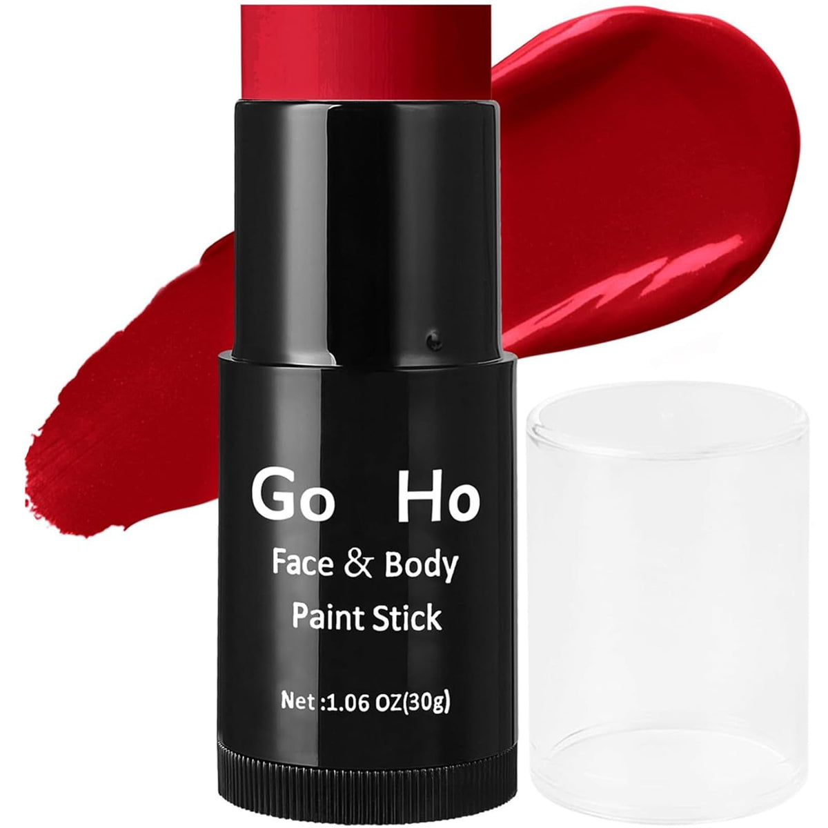 Go Ho front view of red paint stick showing twist-up design and bold color