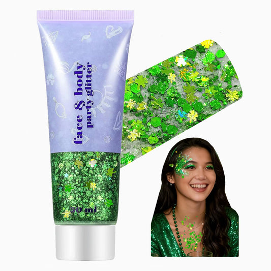 Go Ho front tube showing label and green holographic gel benefit of easy application