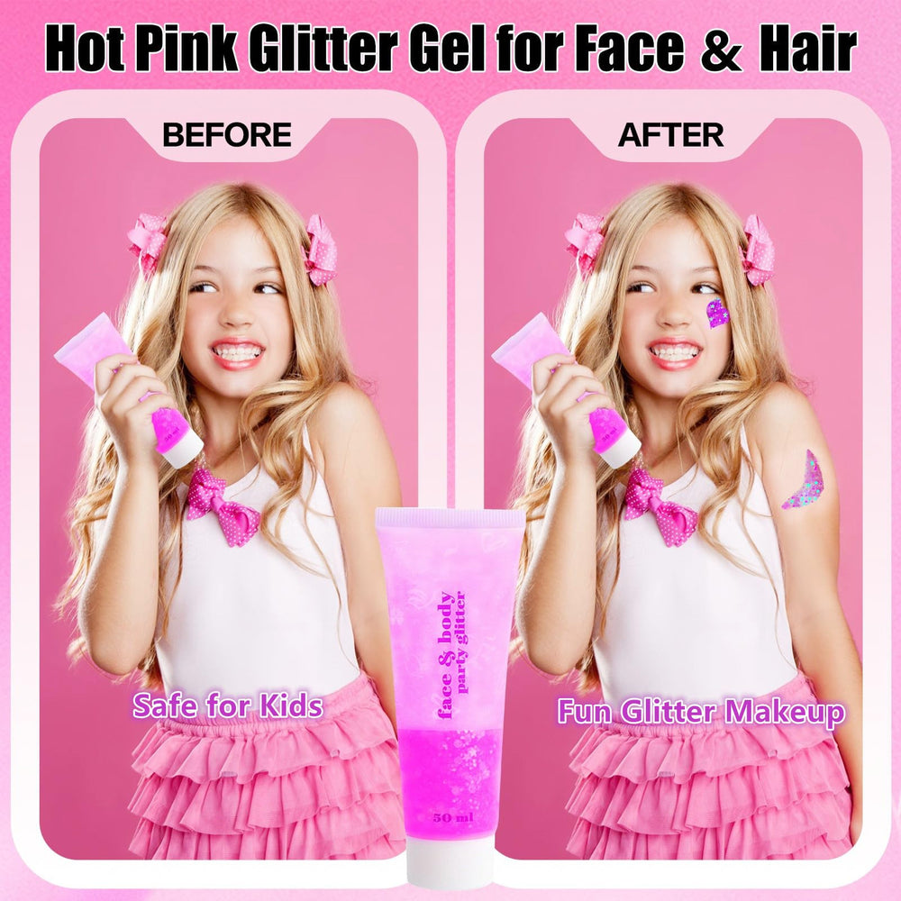Go Ho close-up gel texture with holographic pieces, shows mix of chunky and fine glitter