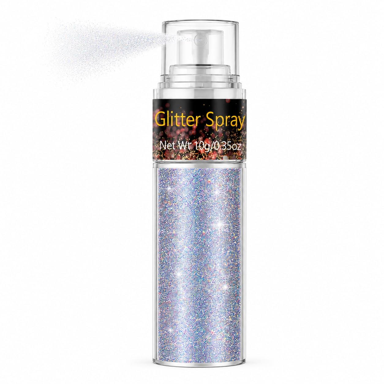 Go Ho front packaging showing holographic glitter and brand benefit