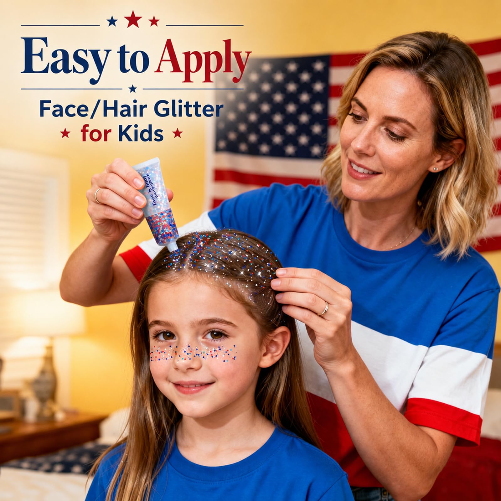 Go Ho glitter gel jar with cap displayed to show product consistency and secure storage