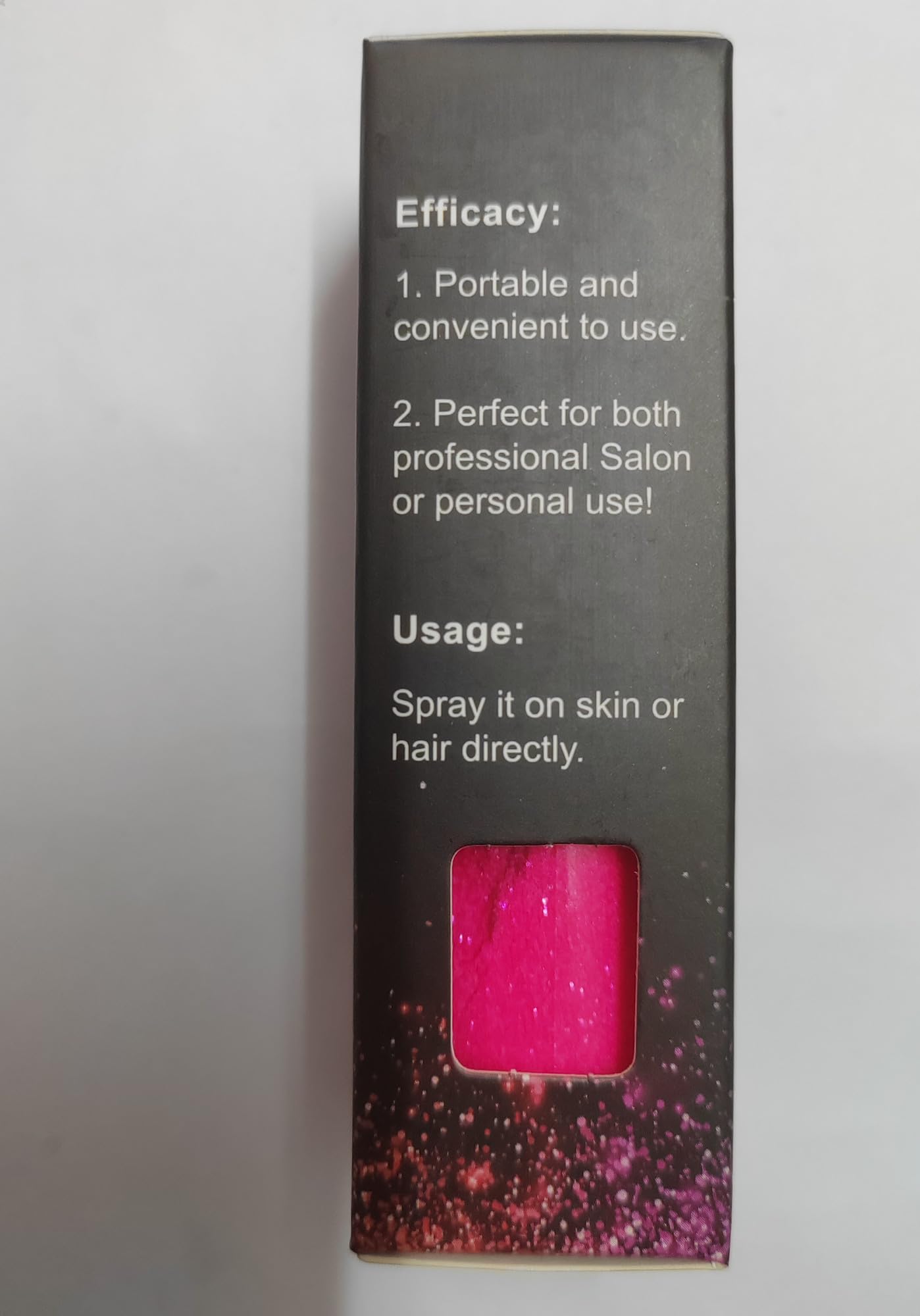 Go Ho powder on costume fabric, shows vibrant sparkle without clumping