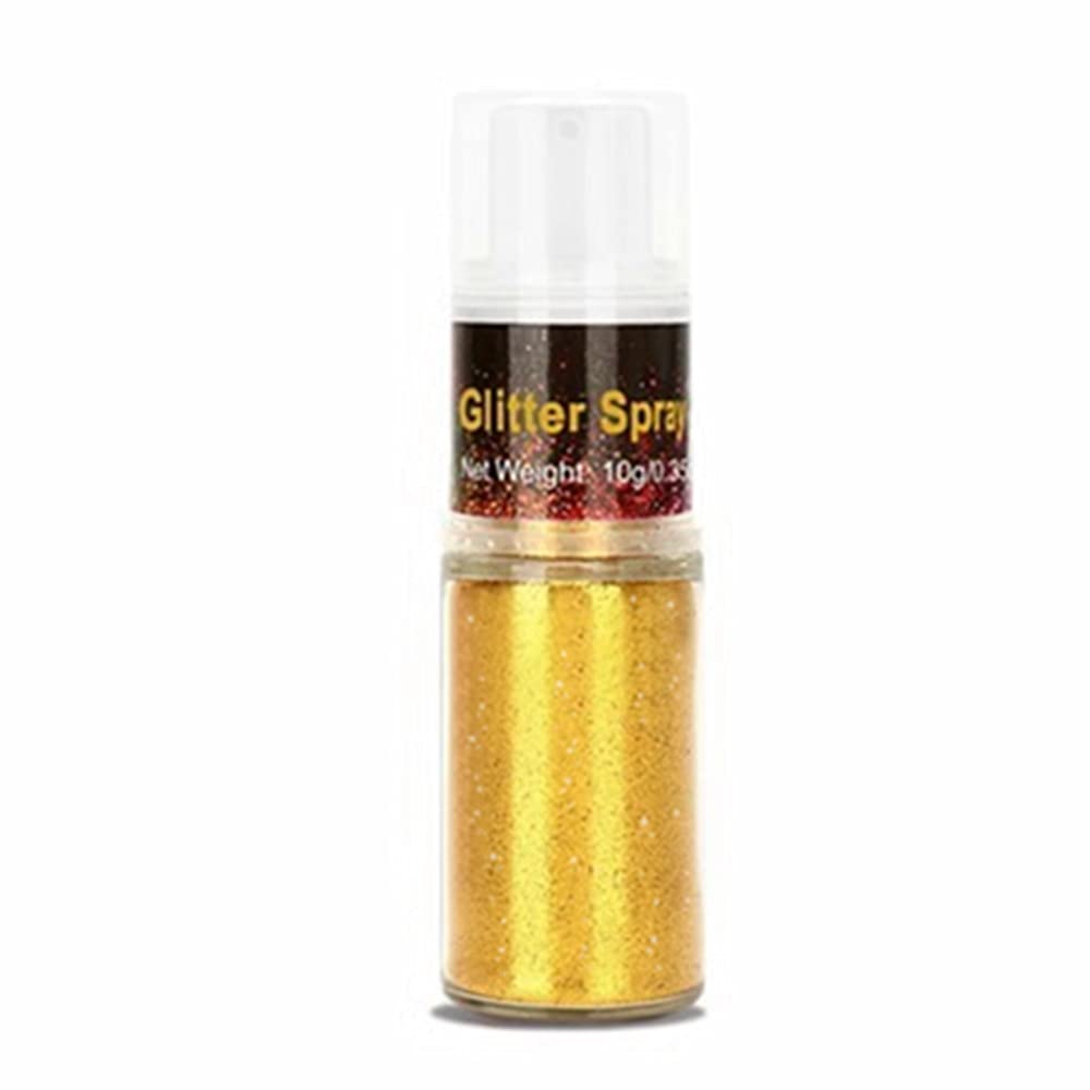 Go Ho front packaging showing gold glitter bottle and label, quick ID benefit
