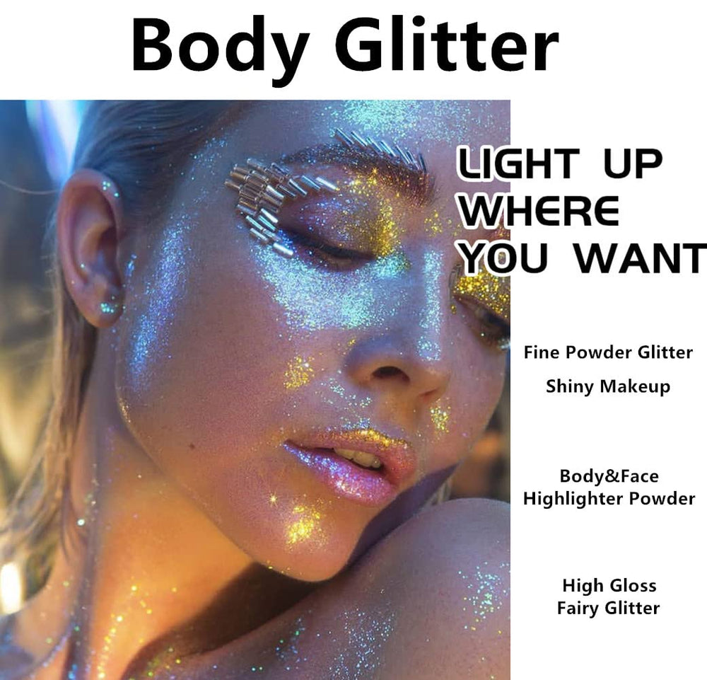 Go Ho glitter adhered to fabric showing decorative sparkle and craft use